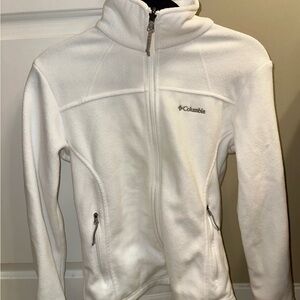 Columbia Women's White Fleece Jacket Size XS